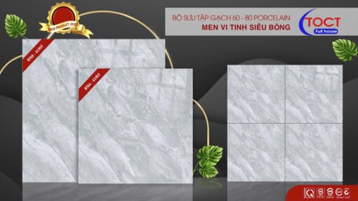 GẠCH 80X80 MEN VI TINH KIM CƯƠNG BT88-619